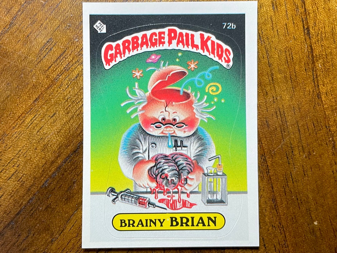 1985 Brainy Brian 2** Star Garbage Pail Kids Series 2