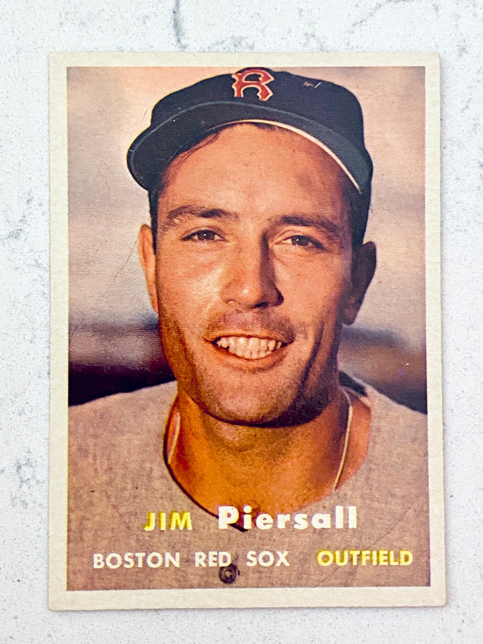 1957 Topps Baseball card Jim Piersall 75 | Etsy
