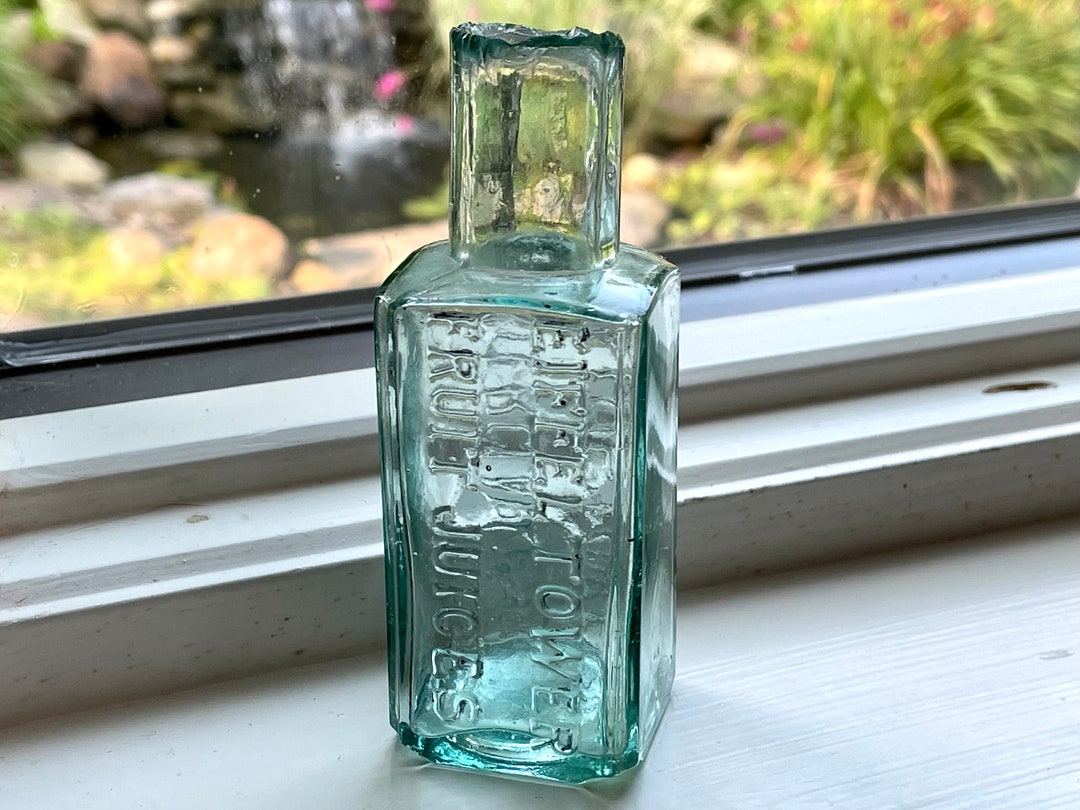 1800s Eiffel Tower Fruit Juice European Shear Top Bottle Etsy