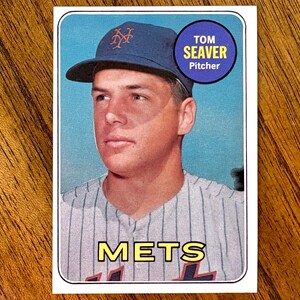 1969 Tom Seaver #480 Topps Baseball Card, sharp corners, no creases