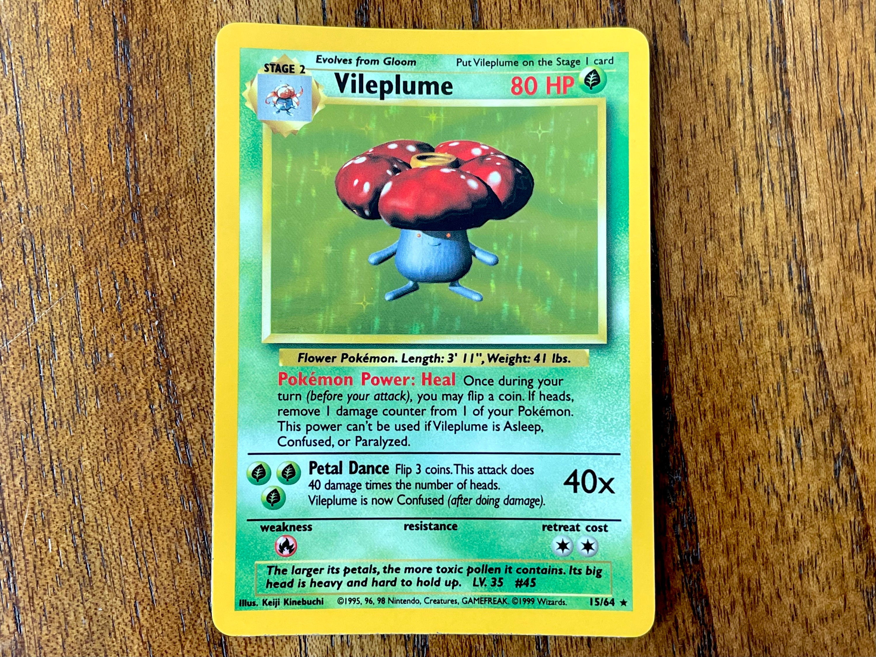 1999 Vileplume Jungle No Symbol Holo Pokemon Card #15/64, High Grade, No  Creases - Etsy