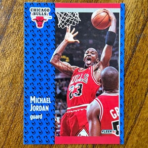 1991 Michael Jordan Fleer Basketball card #29, sharp corners, no creases