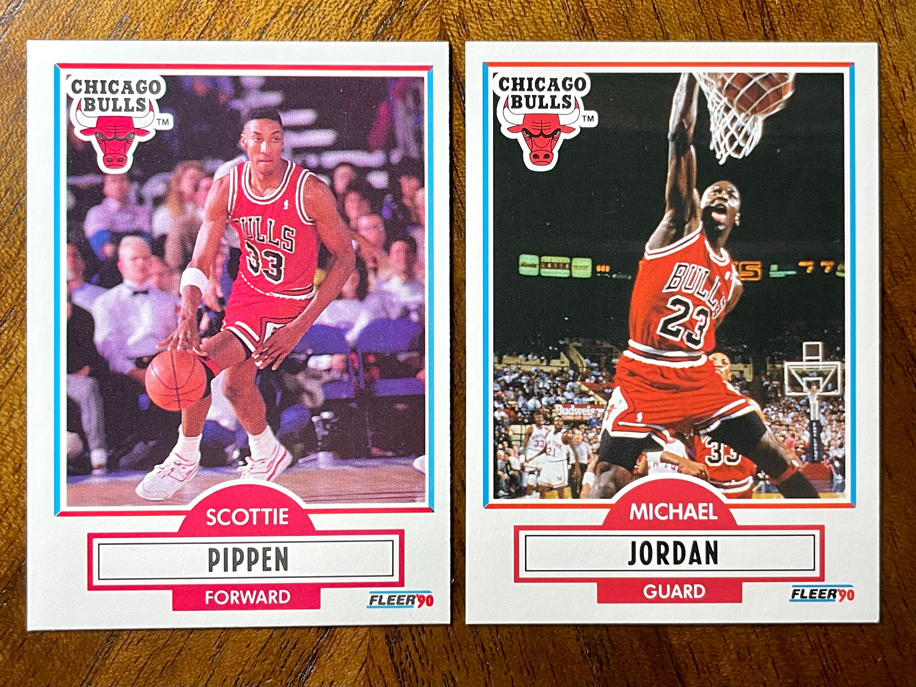 1991 Michael Jordan Fleer Basketball Cards29 211 and 220 -  in 2023