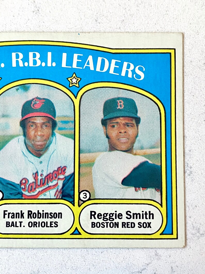 1972 NL Strikeout Leaders & AL RBI Leaders in Beautiful Etsy