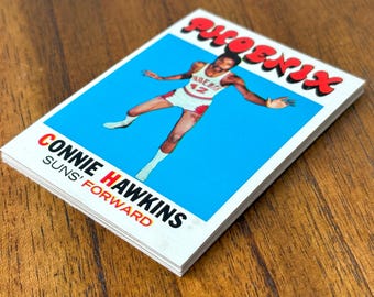 1971 Topps Basketball card lot (9 cards), Connie Hawkins, Jerry Lucas, sharper corners, no creases