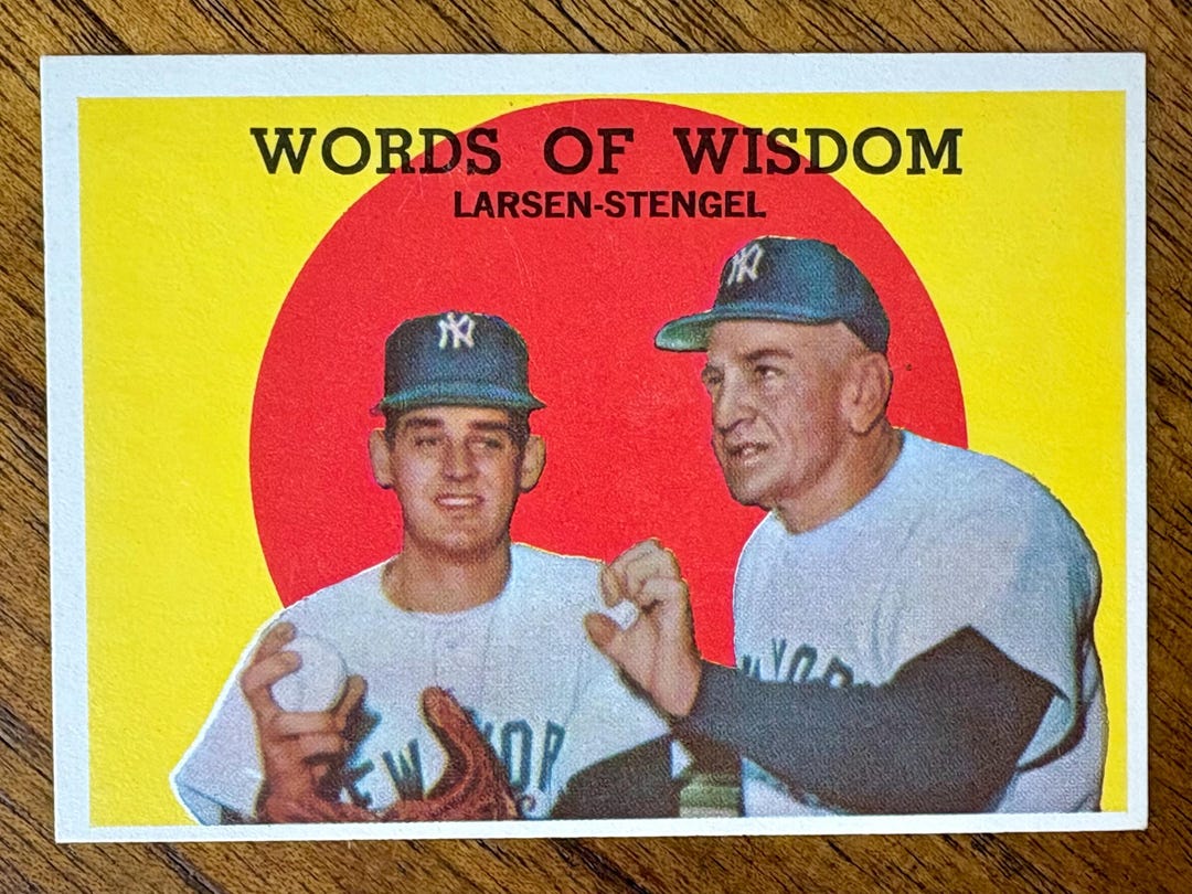 1959 Words of Wisdom Topps Baseball Card #383, Sharp Corners, No ...
