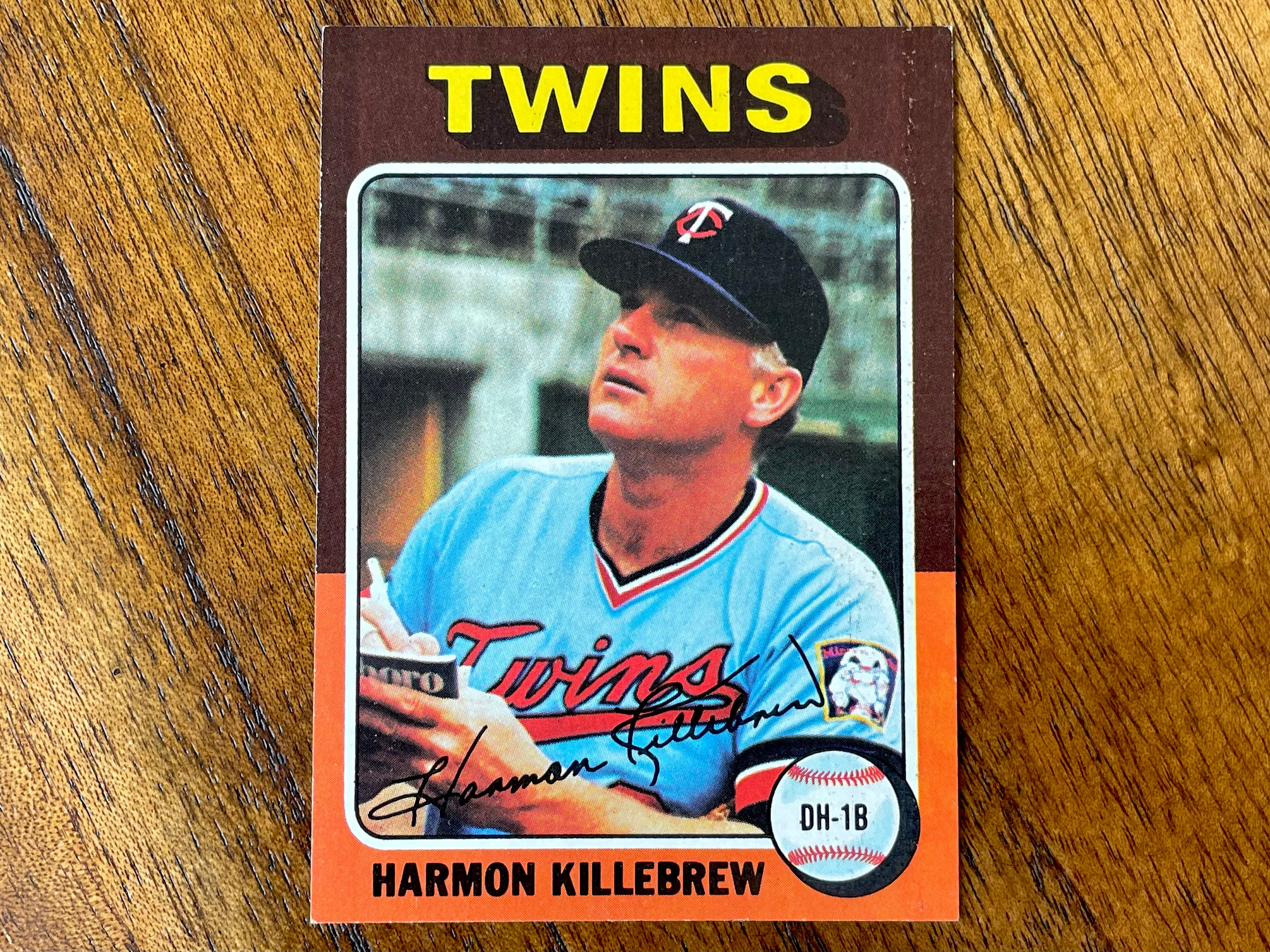 1975 Harmon Killebrew Topps Baseball Card 640 No Creases 