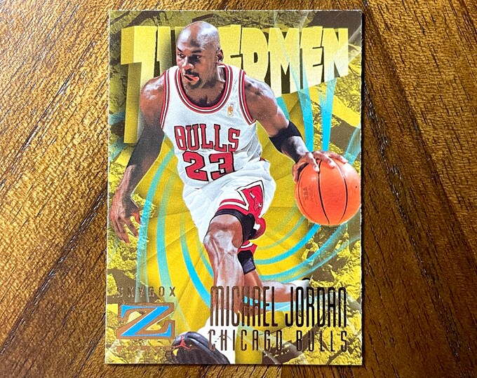 1996 Michael Jordan Skybox Zforce Card 179, Sharp Corners, No Creases