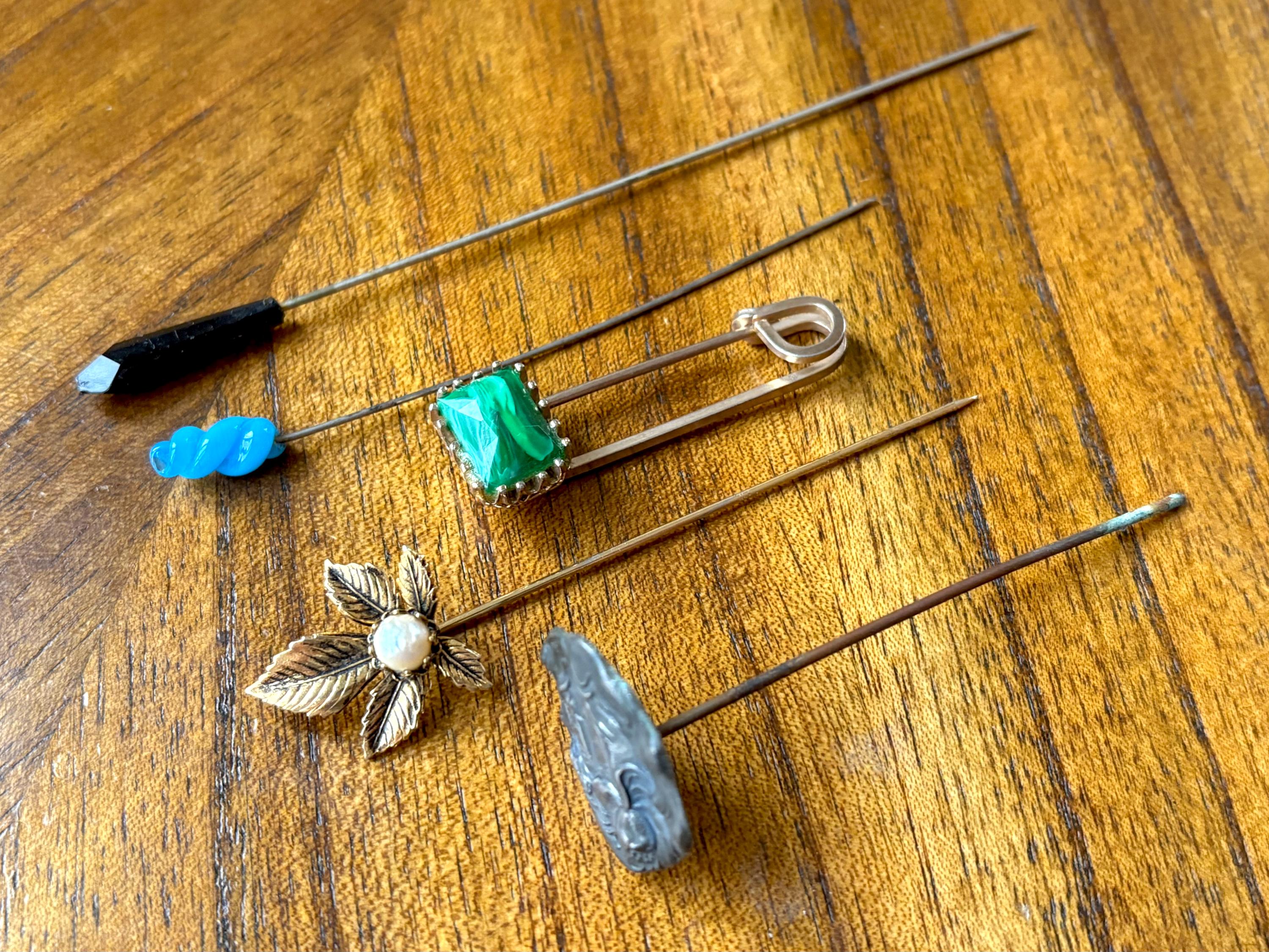 5 Antique 1920’s hat pins Antique Hatpins: Stylish Self-Protection - Antique Trader main image 2