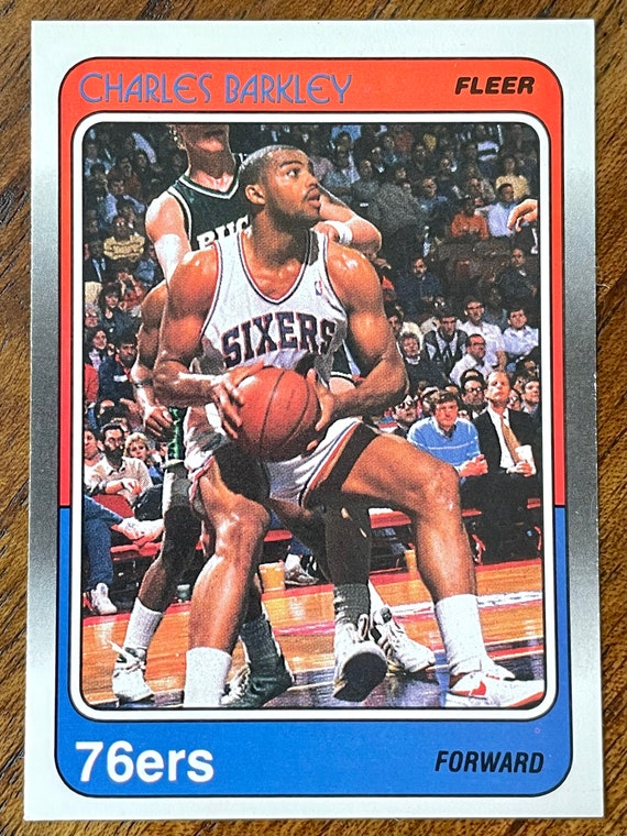 1988 Charles Barkley Fleer Basketball Card #85, Sharp