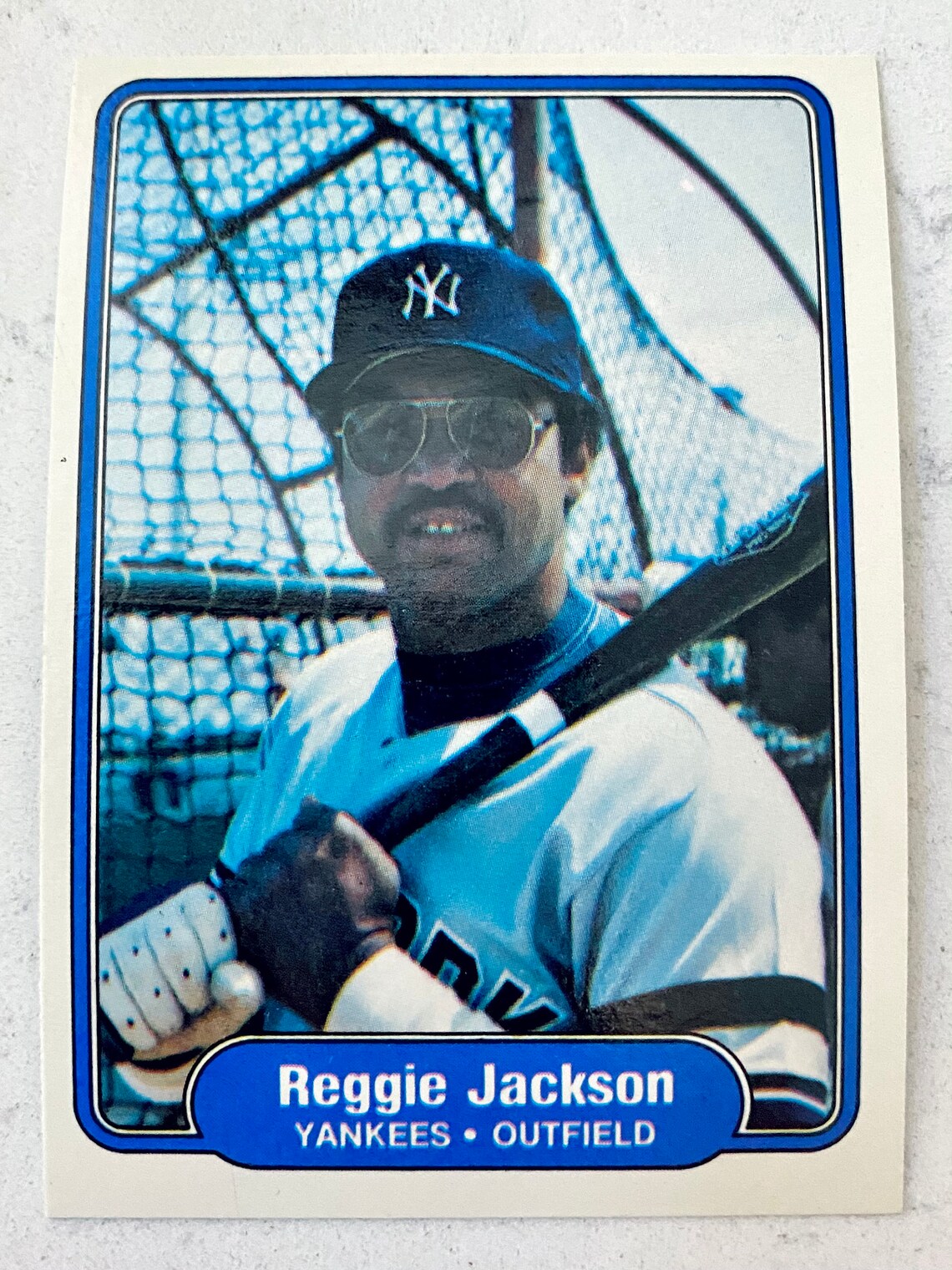 1982 Fleer Reggie Jackson Baseball Card 39 No Creases Etsy