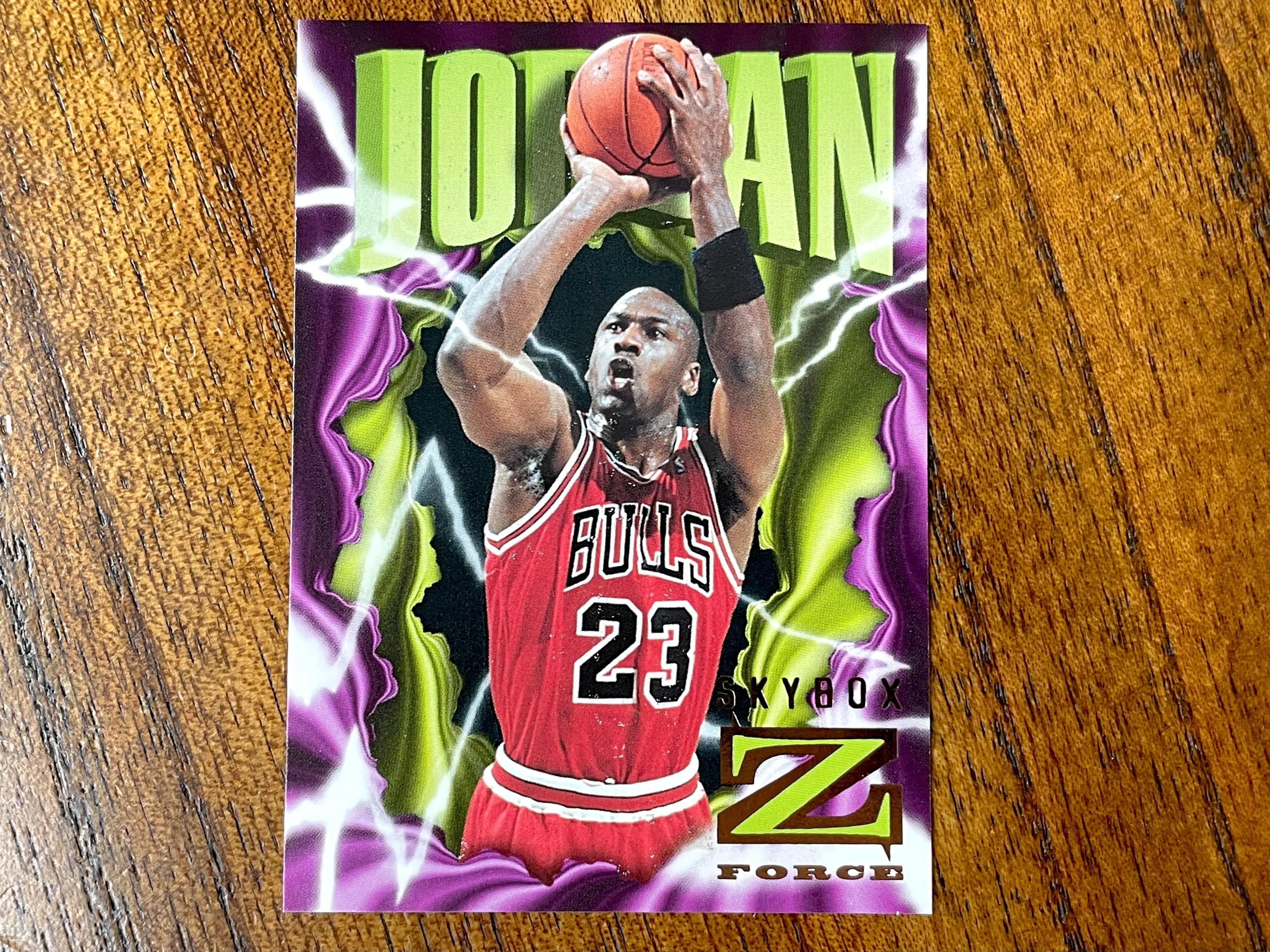 1996 Michael Jordan Skybox Z-force Card #11, Sharp Corners, No