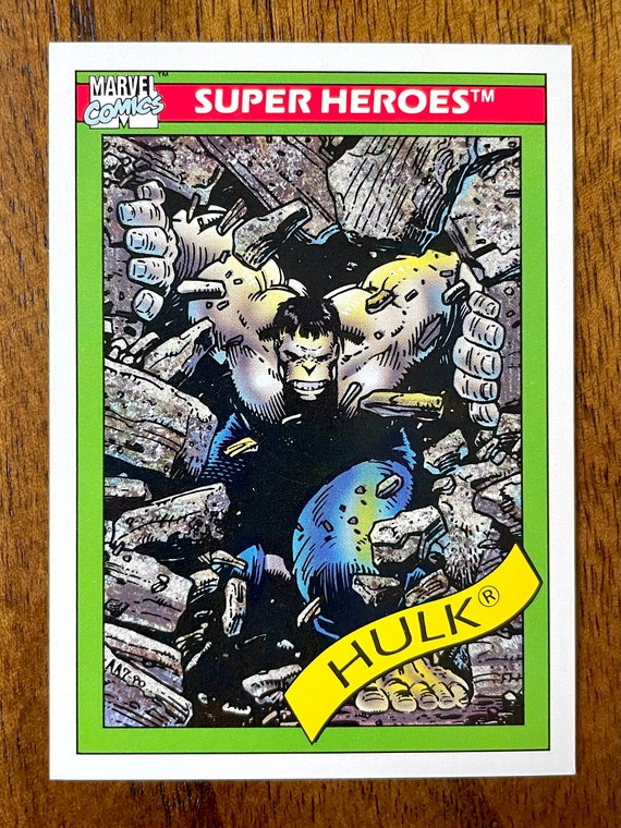1990 Marvel Impel Gray Hulk Cards, No Creases - Etsy