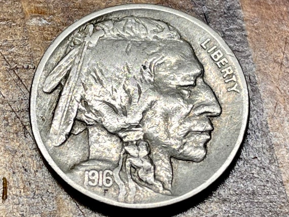 S Buffalo Nickel 5c Cent Almost Good AG Condition 1916 S Buffalo Nickel 5c Cent Almost Good AG Condition 1916