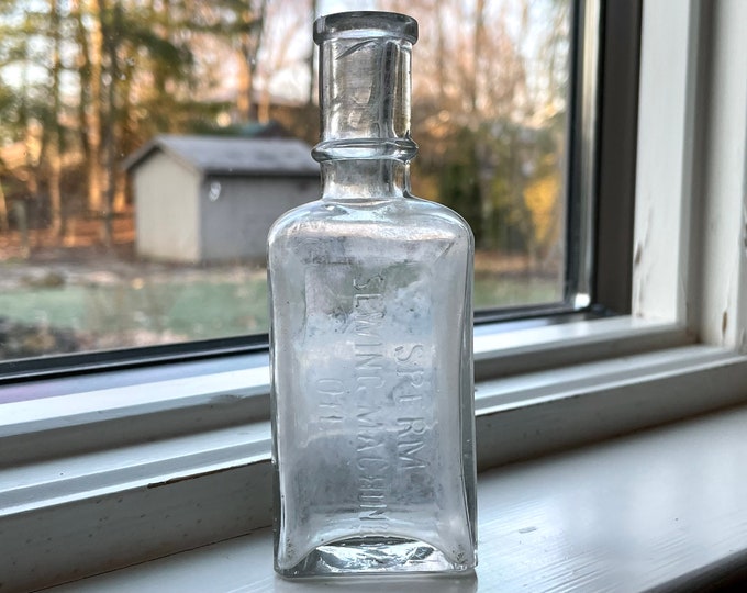 1800s Sperm Whale Sewing Machine Oil Bottle, No Chips or Cracks, Apothecary, Wedding Decor Etsy
