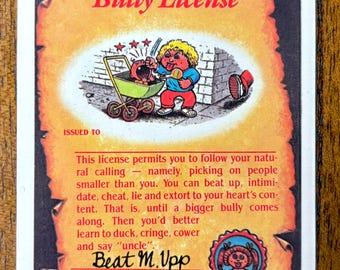 1985 Brainy Brian Rare 1* Star Garbage Pail Kids Series 2 Card