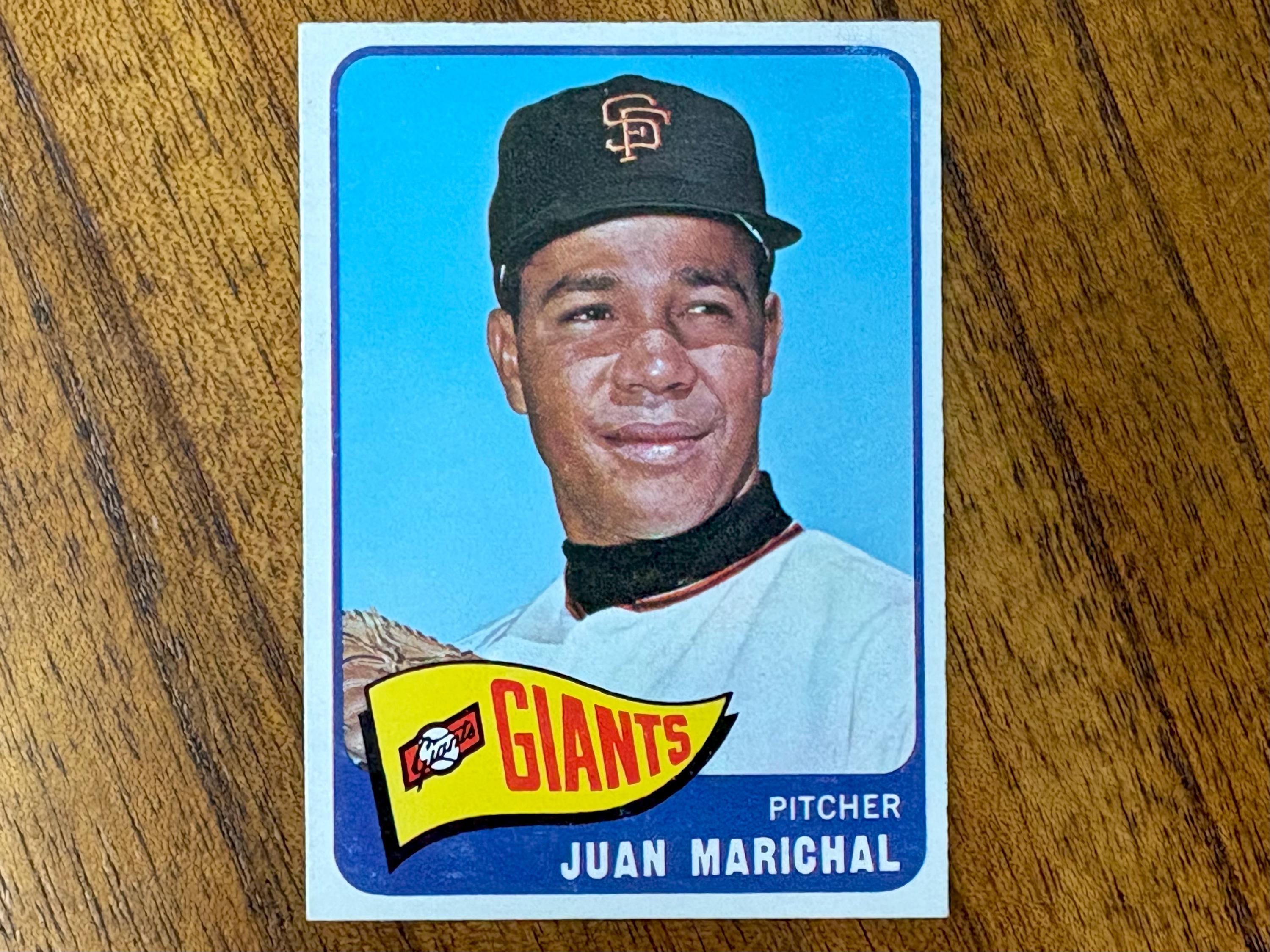 1965 Juan Marichal O-pee-chee Baseball Card #50, Sharp Corners, No 