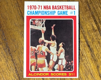 1971 Lew Alcindor Topps Basketball card #133, sharp corners, no creases, Kareem Abdul-Jabbar