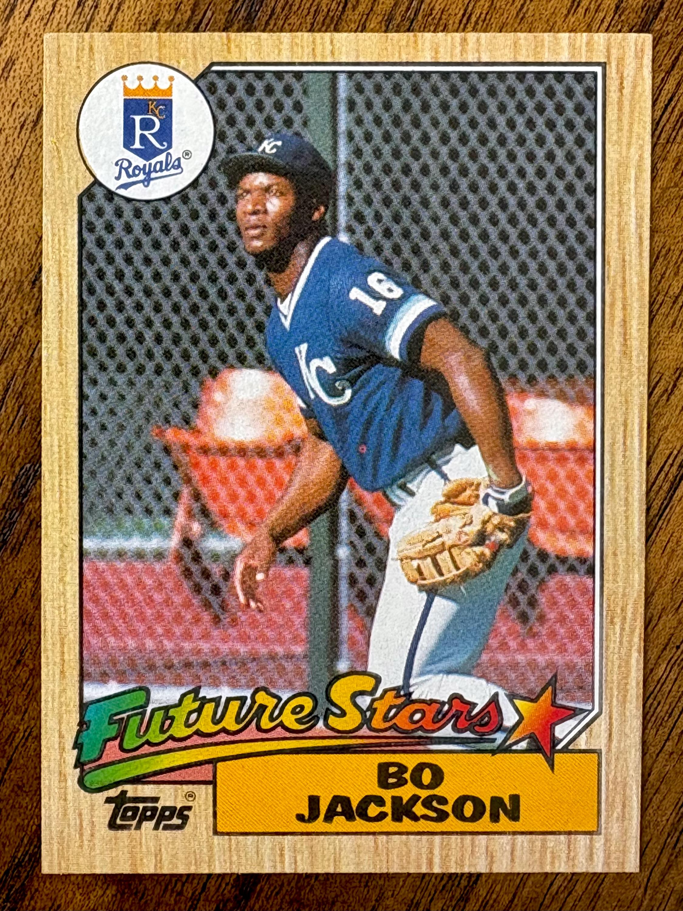 1987 Bo Jackson Topps Baseball Card #170, Sharper Corners, No Creases ...