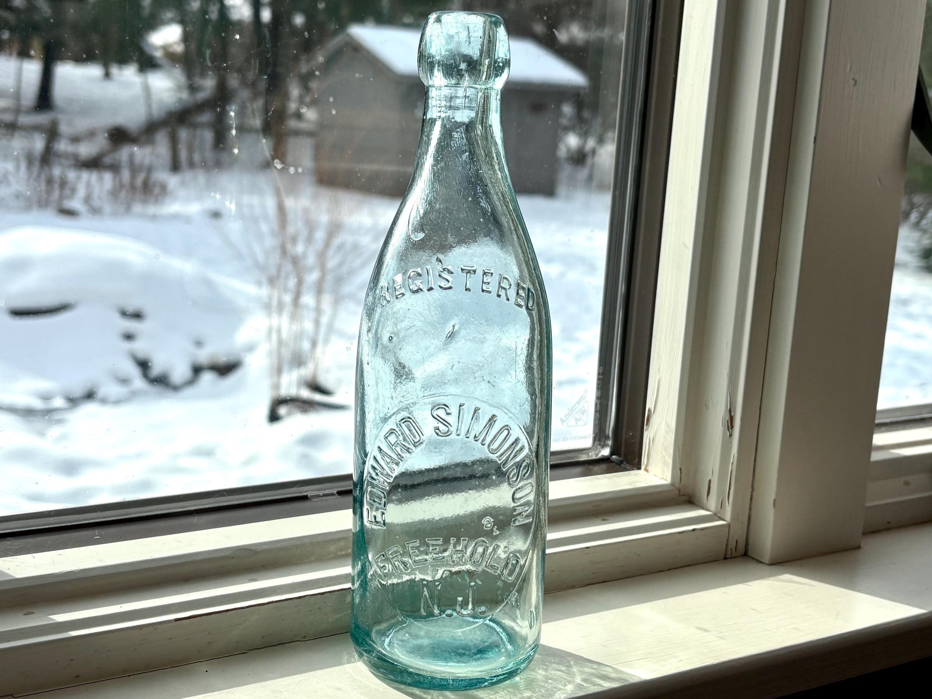 Blue Vintage Blob Top Bottle - Etsy