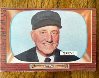 1955 Umpire William Grieve Bowman Baseball Card #275, no creases TC