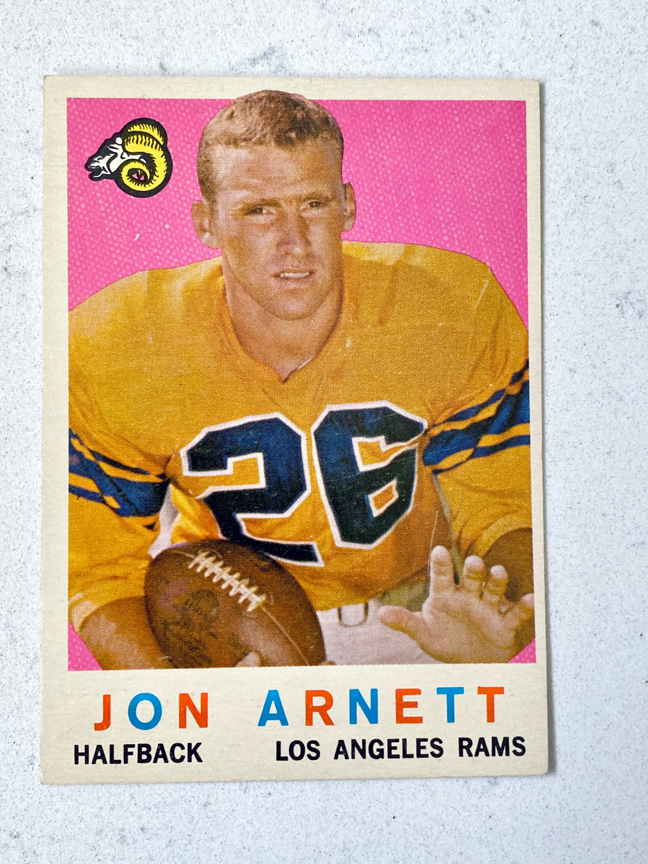 1959 & 1961 Topps Lot 4 Los Angeles Rams football cards in Etsy