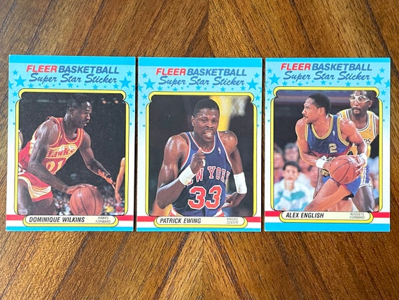 1988 Fleer Basketball Stickers Lot, Dominique Wilkins, Patricks 
