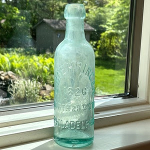 1800’s Blob Top Soda Bottle, G. Boehringer, Philadelphia PA, no chips or large cracks