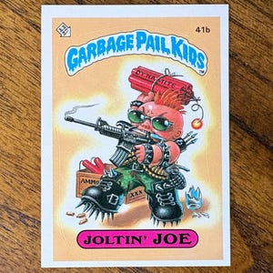 1985 Joltin’ Joe Garbage Pail Kids Series 1 card #41b 2** Star matte back, sharp corners, no creases or gum marks