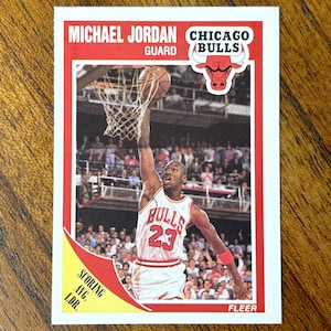 1989 Michael Jordan Fleer basketball card #21, sharp corners, no creases