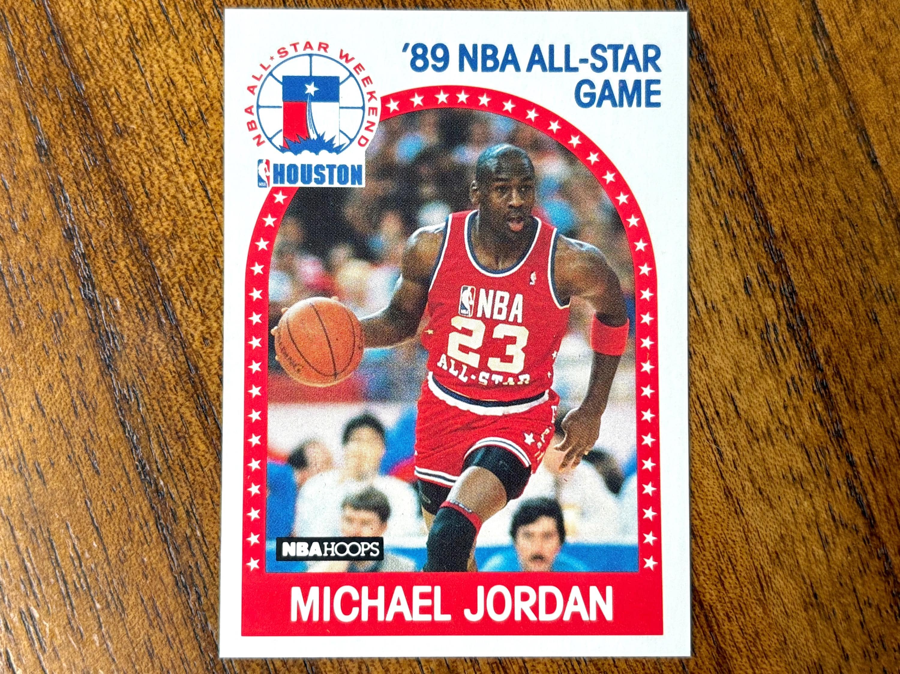 1989 Michael Jordan Hoops All-star Basketball Card #21, Sharp