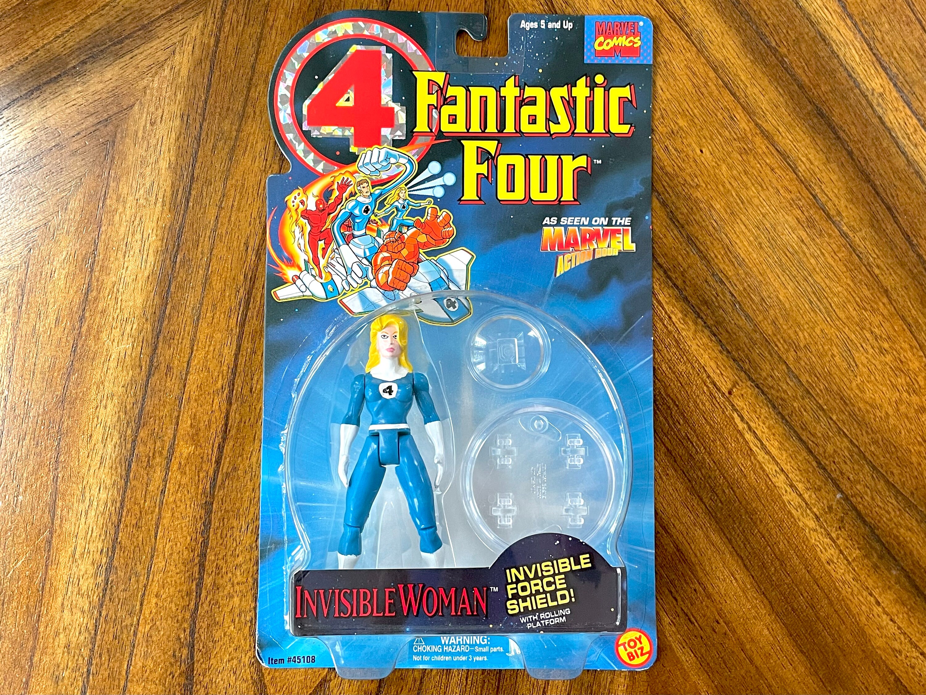 1994 Fantastic Four Invisible Woman Toy Biz Action Figure Unopened