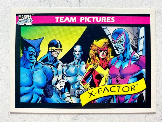 1990 X-factor Marvel Impel Comic Card Lot (6 Cards), No Creases