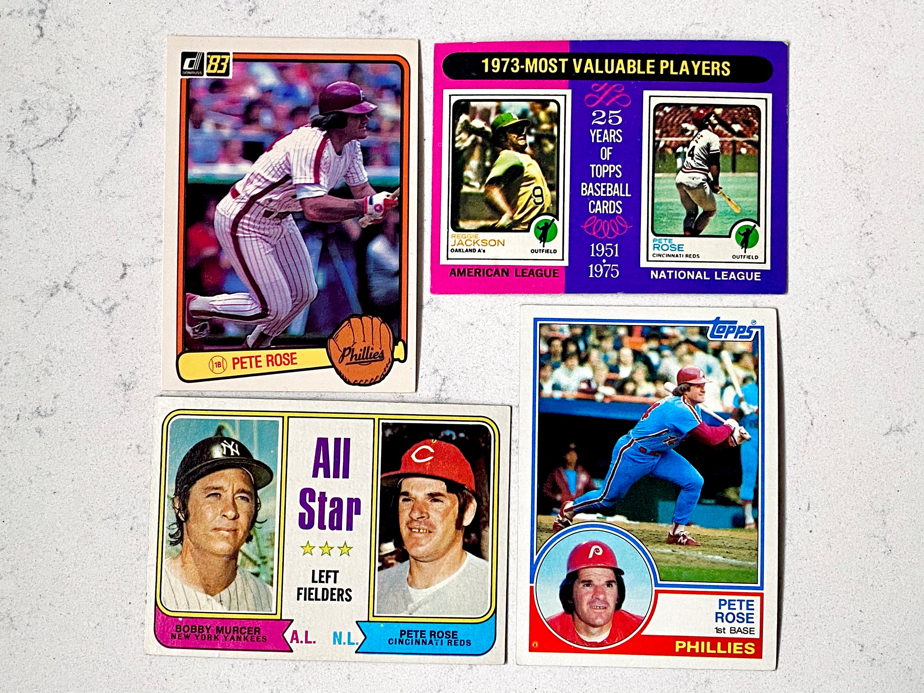 1974-1983 Pete Rose 4 Lot in Great Condition - Etsy