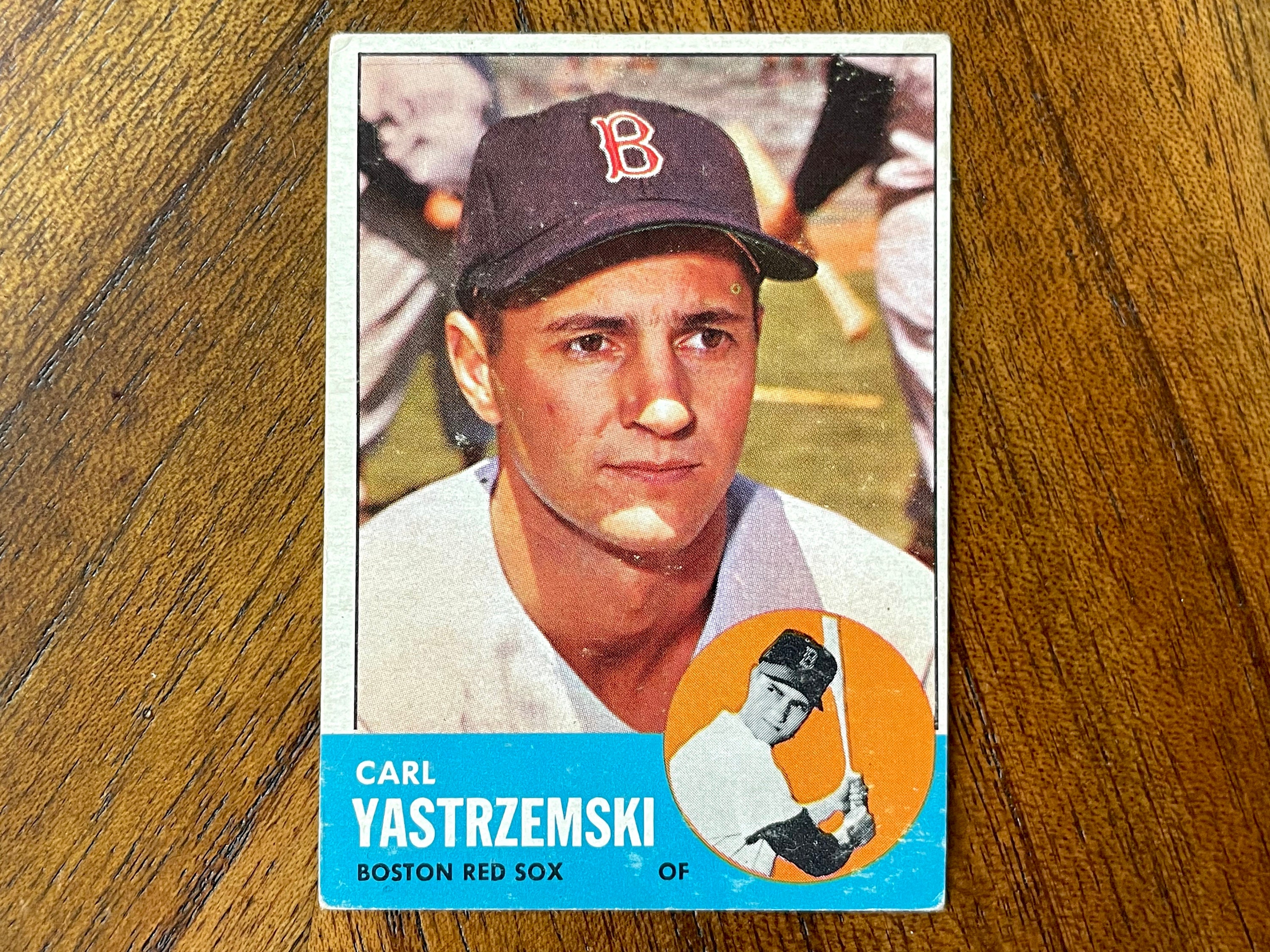 1963 Carl Yastrzemski Topps Baseball Card 115 No Creases - Etsy