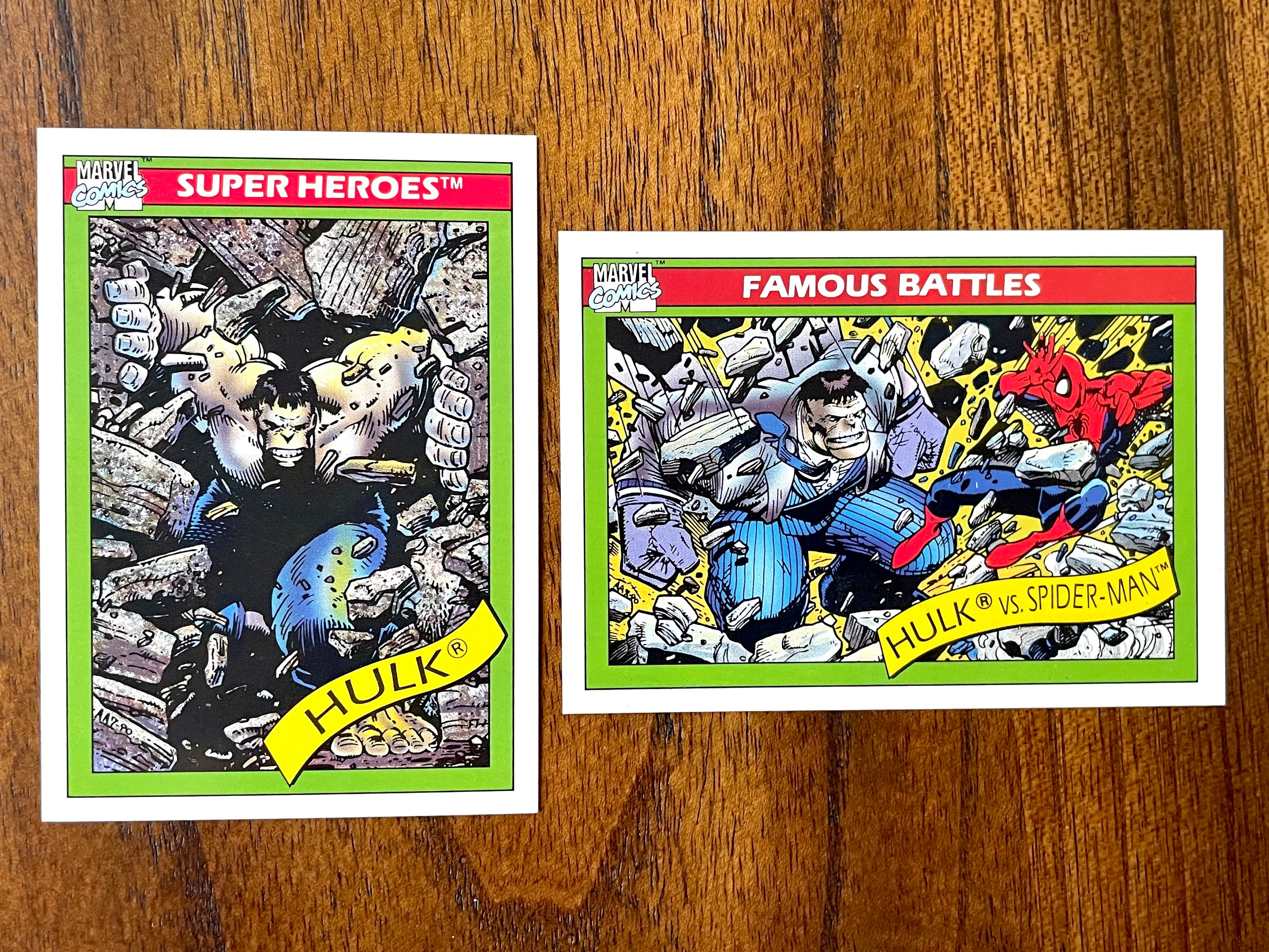 1990 Marvel Impel Gray Hulk Cards, No Creases - Etsy