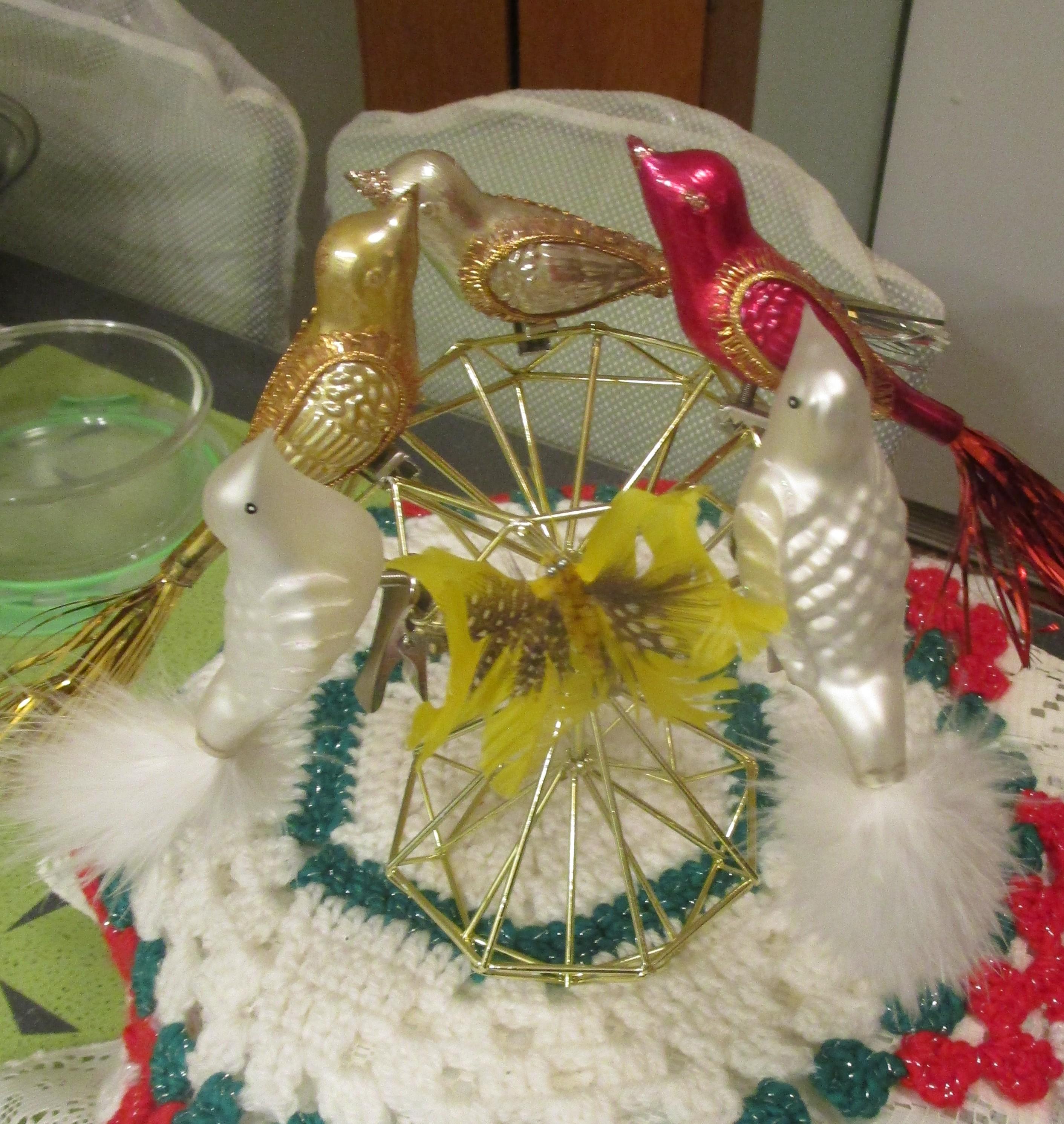 Antique Glass Clip on Ornament - Etsy