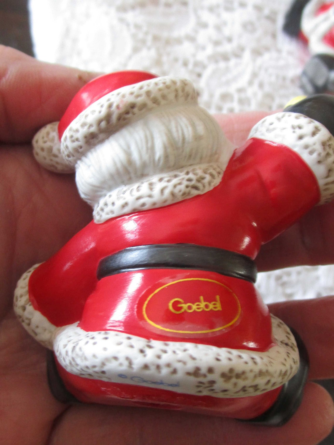 Pair Goebel Santas Goebel Figurines Christmas Ornaments Etsy UK