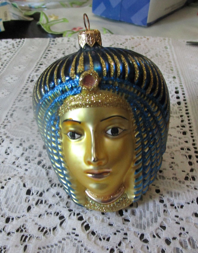 Glass Ornament Egyptian Ornament Yule Ornament Christmas Etsy