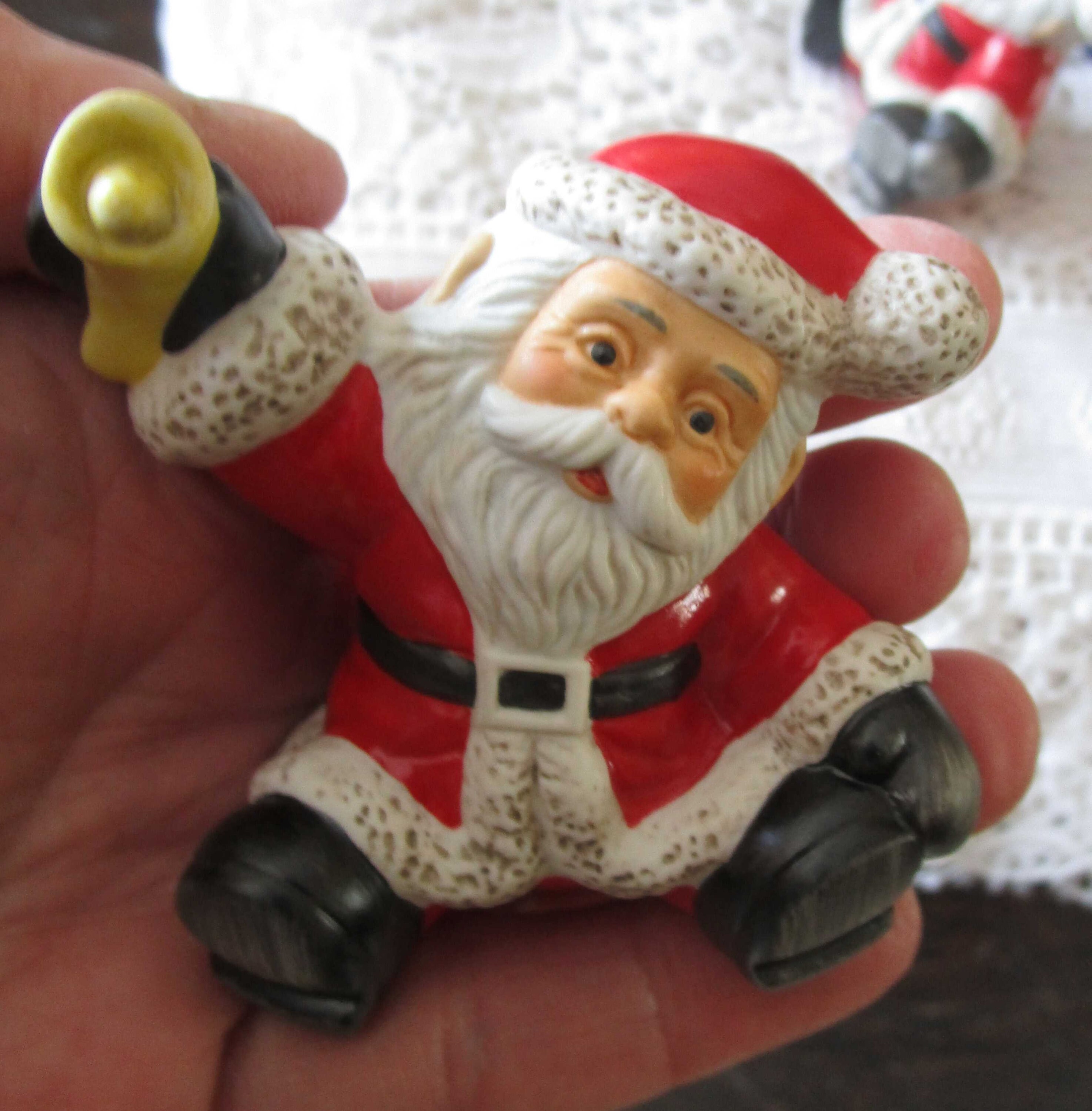 Pair Goebel Santas Goebel Figurines Christmas Ornaments Etsy UK
