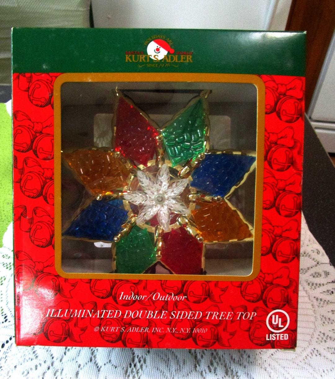 Kurt Adler, Tree Topper, Tree Star, Christmas Lights, Christmas Tree