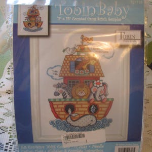 Cross Stitch Ark Baby Announcement Sampler Kit by Debra Jordan Bryan