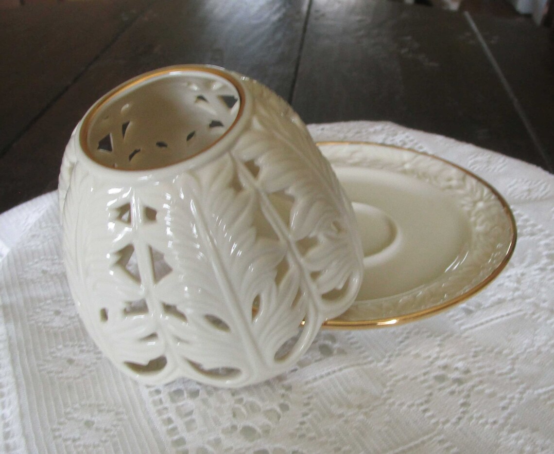 Lenox Tea Light Vintage Lenox Candle Holders Vintage Etsy
