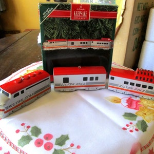 Hallmark Ornament, Silver Star, Train Ornaments, Vintage Hallmark, Hallmark Christmas, Christmas Ornaments, Christmas Tree, Halmark Train