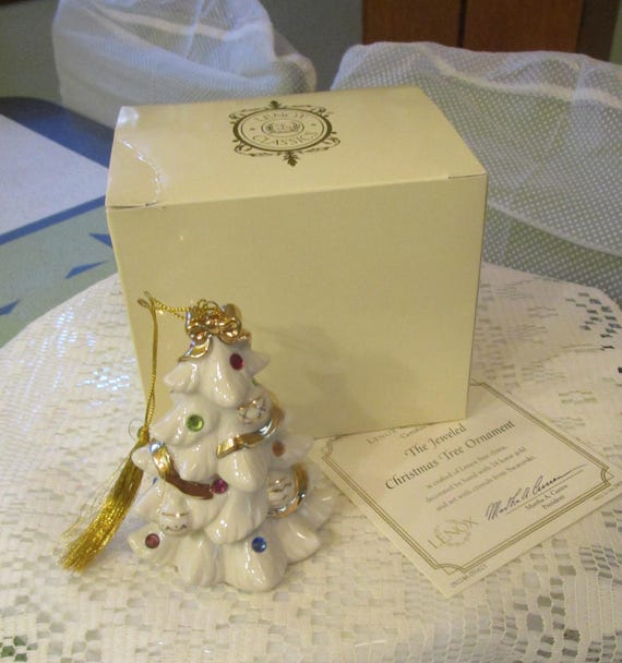 Lenox Jeweled Christmas Tree Ornament in original box