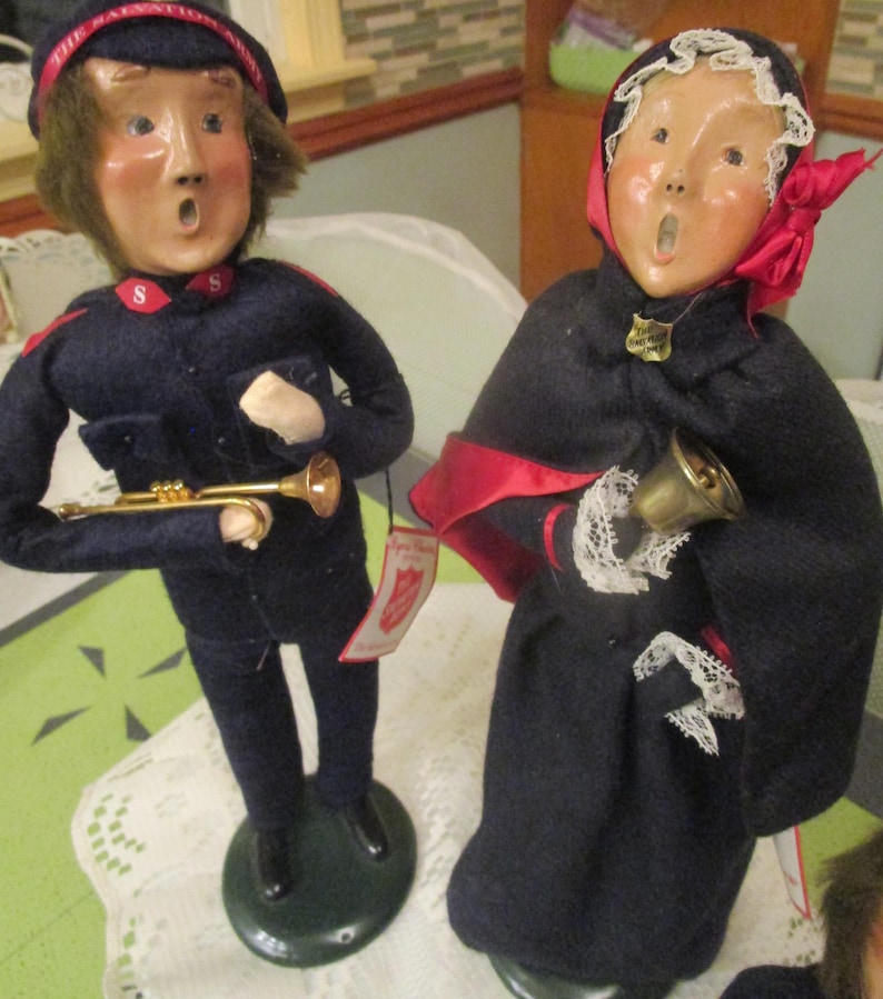Byers Carolers Salvation Army Figurines Vintage Christmas Etsy