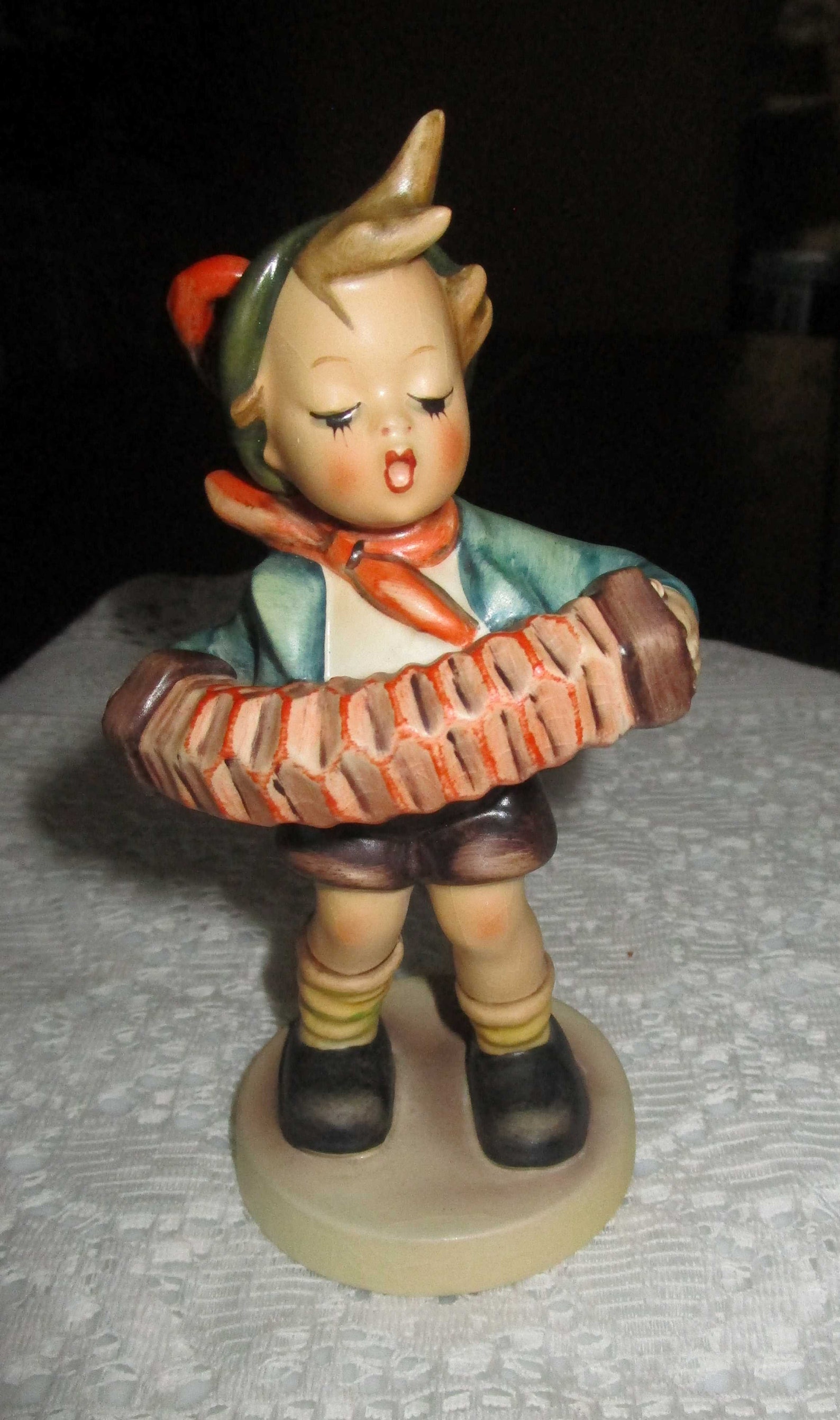 Hummel Figurine Accordian Boy Vintage Figurines Musician Etsy