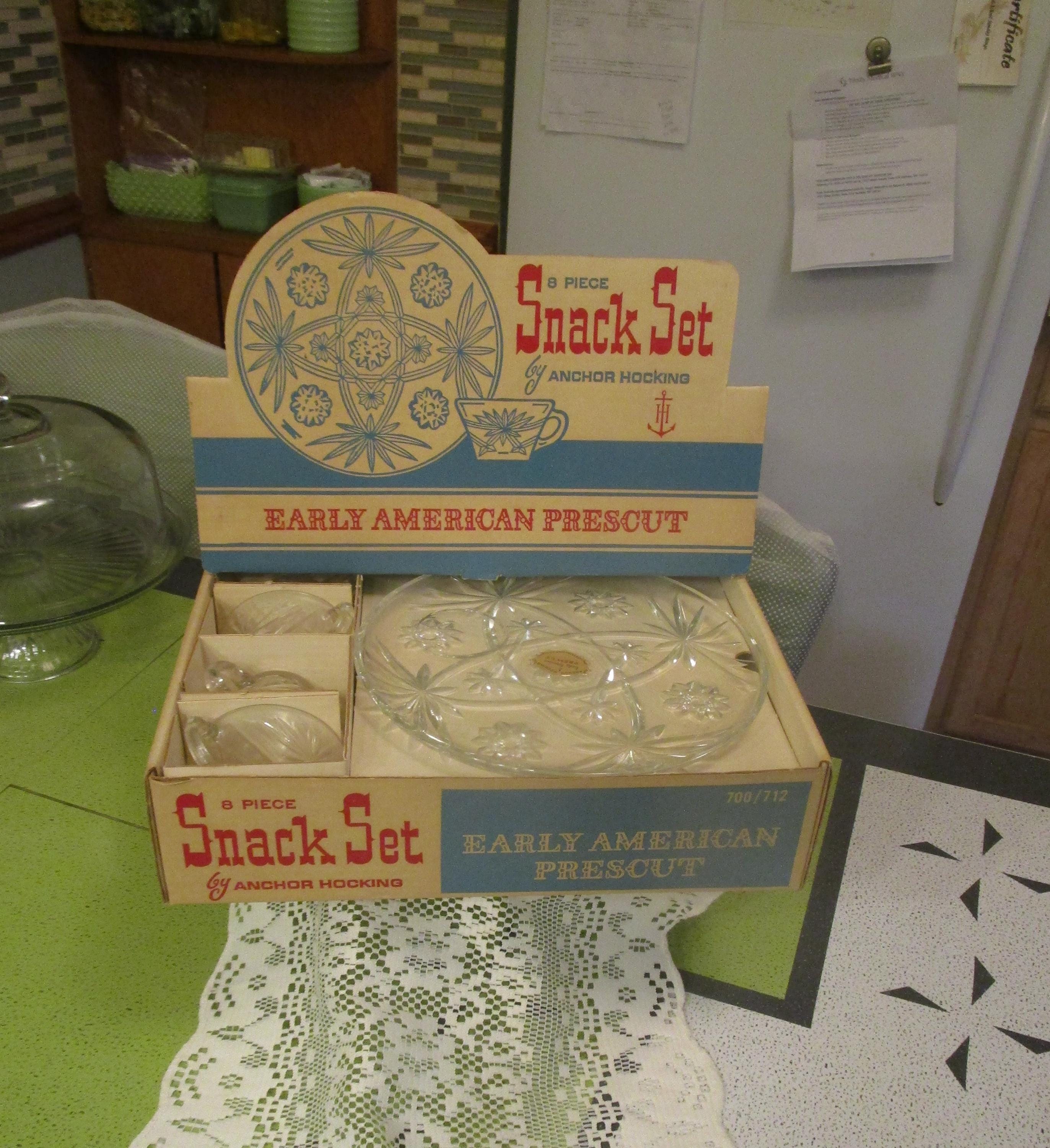 Anchor Glass Snack Set - Etsy