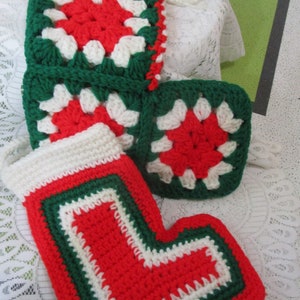 2, Crocheted, Vintage Stockings, Christmas Stockings, Vintage Christmas, Retro Christmas, Christmas Crafts, Christmas Putz, Stockings