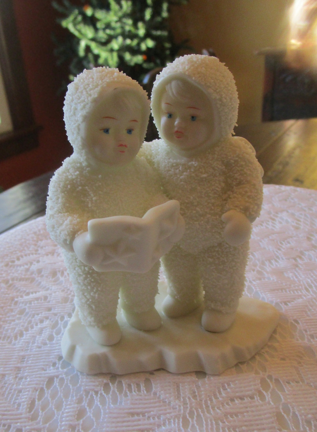 Snowbaby Figurine, Vintage Snowbabies, Dept 56, Christmas Figurines